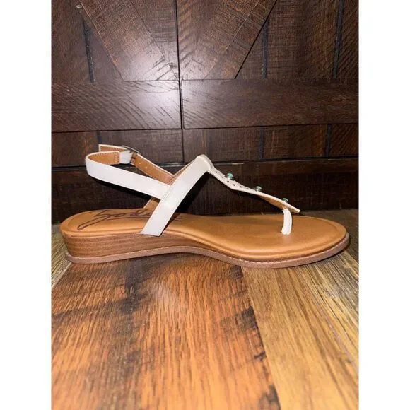 NWOT Zodiac Giselle Western Style Sandal W/Turquoise Detail Size 8 - Picture 7 of 14